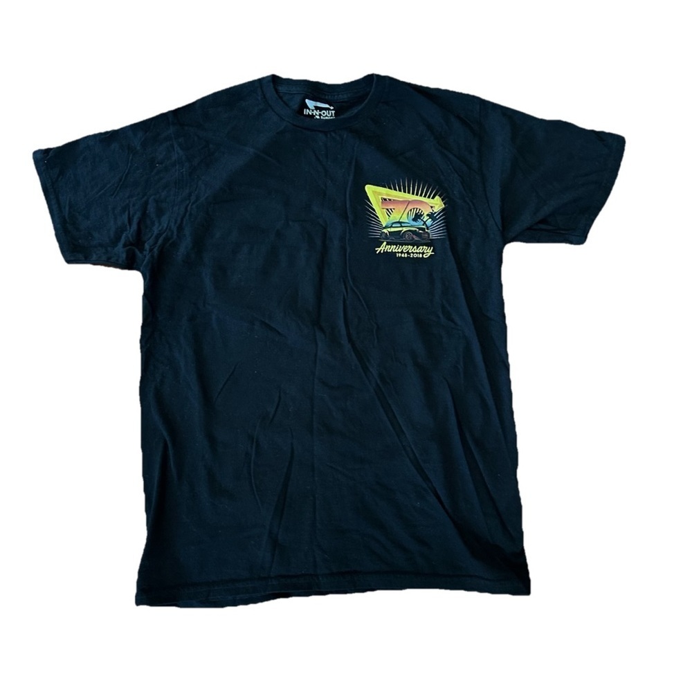 Vintage In N Out Burger 70th Anniversary Vladimir Kush Black Shirt Men M Unisex